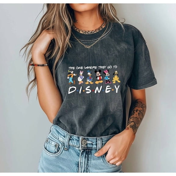 The One Where They Go To Disney Shirt, Mickey and Friends T-shirt, Disneyworld Tee, Family Matching T-Shirt, Disney Gift