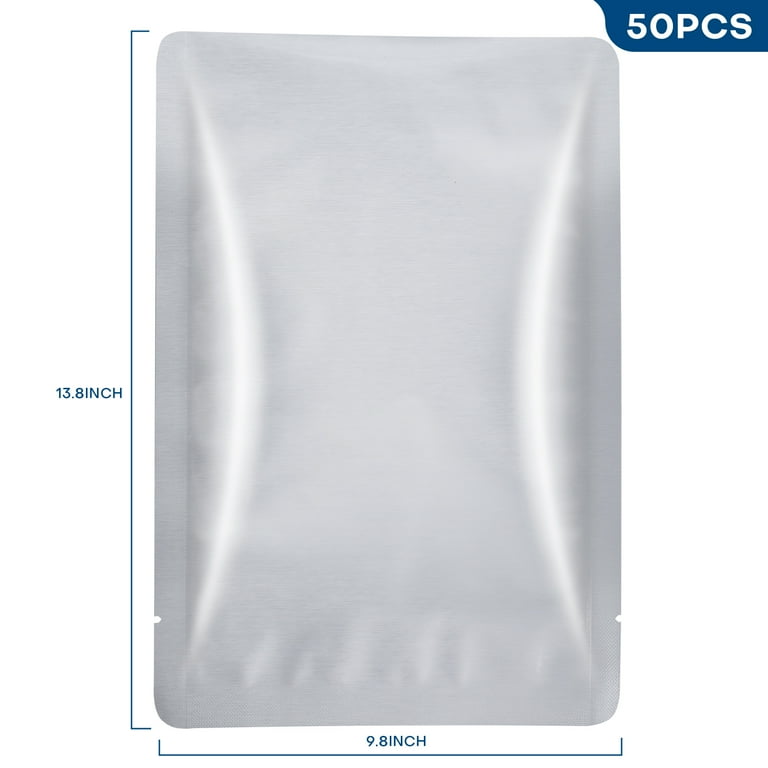 Two-Quart 7 Mil Seal-Top Premium Gusset Mylar Bags and Oxygen Absorbers