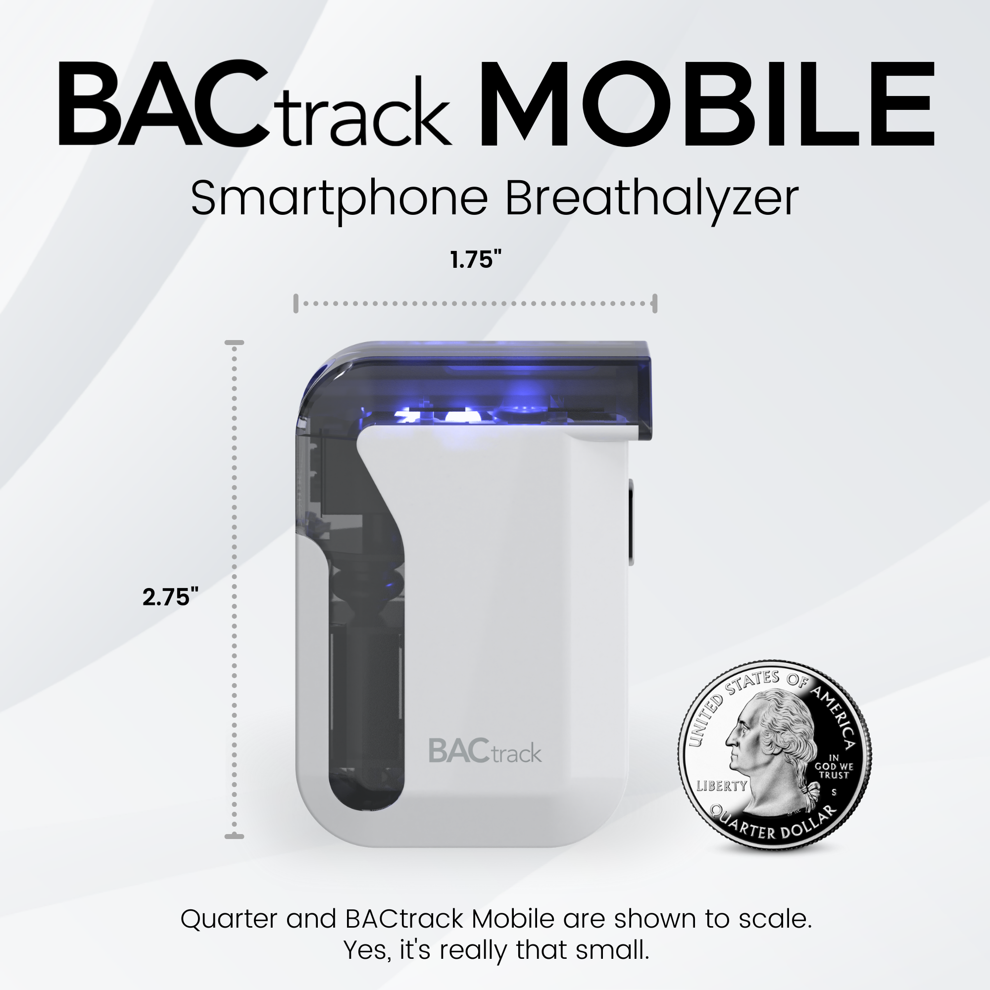 BACtrack Mobile Smartphone Breathalyzer | Professional-Grade Accuracy | Wireless Smartphone Connectivity | Compatible w/ Apple iPhone, Google & Samsung Android Devices | Apple HealthKit Integration - image 2 of 8