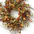 thumbnail image 2 of HomeRoots 516074 20 in. Artificial Fall Mixed Assortment Wreath, Green & Brown, 2 of 5