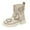 Beige, variant on Gibobby Girls Cowboy Boots Side Zipper Cowgirl Boots Embroidered Western Style Toddler Little Kid Big Kid,Beige,6-7 Y