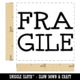 thumbnail image 2 of Fragile Stacked Fun Text Self-Inking Rubber Stamp Ink Stamper - Blue Ink - Small 1 Inch, 2 of 7