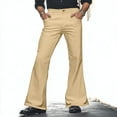 thumbnail image 2 of Men's 70s Vintage Flared Wide Leg Carnival Disco Trousers Elastic Stretch, 2 of 6