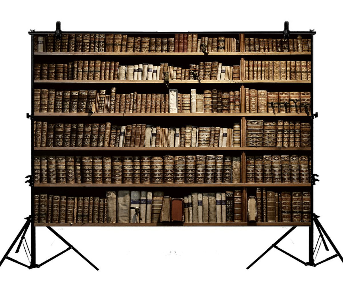 Phfzk 7x5ft Educational Backdrops Old Library Books Bookshelf Photography Backdrops Polyester Photo Background Studio Props Walmart Com Walmart Com