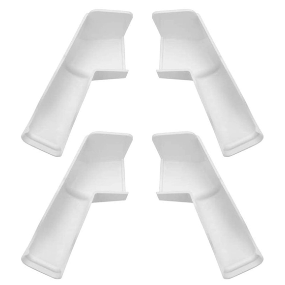 RV Gutter Spouts, RV Rain Gutter Downspout with Extensions, Rain Gutter Dwonspout Diverter 2 Right&2 Left Gutters White