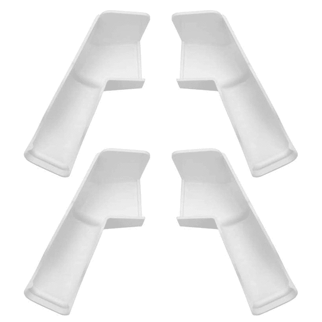 RV Gutter Spouts, RV Rain Gutter Downspout with Extensions, Rain Gutter Dwonspout Diverter 2 Right&2 Left Gutters White