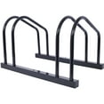 thumbnail image 5 of 2 Bikes Floor Bike Stand, Bike Parking Rack Garage Bike Storage Stand Indoor/Outdoor 22-28" Wheel Stand, Max. Tire Width 2.15",black painted,, 5 of 9