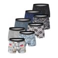 thumbnail image 2 of 4 Pieces European and American Size MEN'S FASHION Printed Boxer Underwear Comfortable Swimming Trunks Oversized Underwear Shorts, 2 of 9