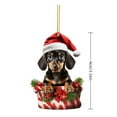 Christmas Acrylic Dogs Decorations For Christmas Tree Crafts Hanging
