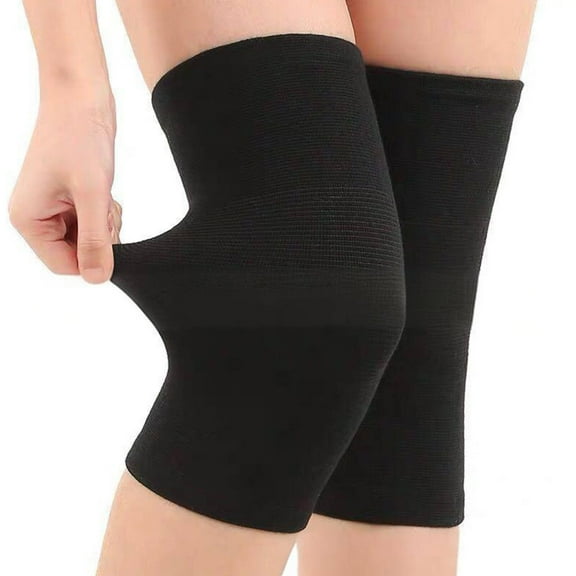 BESTSKY 2 Pcs Knee Brace for Women,Flexible Comfort Volleyball Knee Pads,Breathable Design Skin-Friendly Knee Compression Sleeve,Black