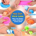 thumbnail image 2 of bolas de estrés en forma de cubo para adultos y niños, juguete antiestrés para niños, bola de estrés Squishy Rainbow Needoh, juguetes sensoriales, juguetes para aliviar la ansiedad, 2 of 5