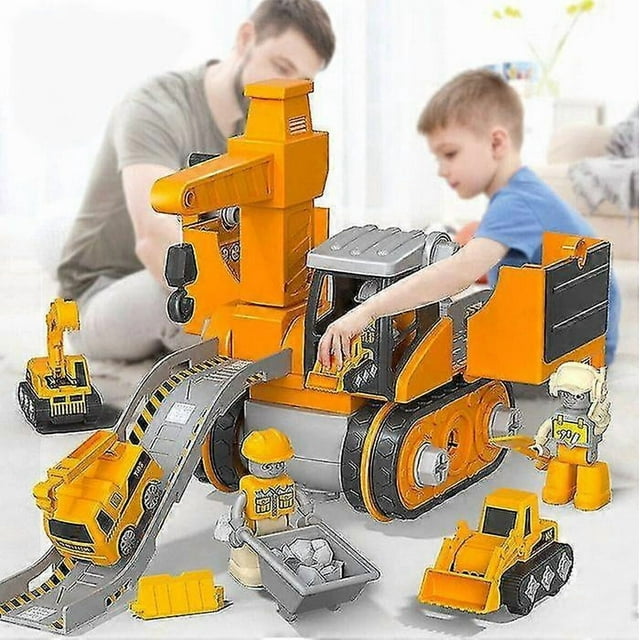 Diy Construction Kit For Kids, Assemble Truck Vehicles, 4 In 1 Engineering Car With Electric Drill, Educational Gift