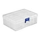 thumbnail image 2 of Caja de almacenamiento de cuentas, transparente, multifunción, rectángulo de 14 rejillas para ferretería, suministros para manualidades, anillos, herr, 2 of 7