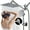 Silver, variant on 10" Rain Shower Head, Handheld Spray Combo 5 Settings Adjustable High Pressure Dual Showerhead Silver Chrome