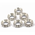 thumbnail image 2 of 6pcs Plateado Claro Rhinestone Europeo Plata Grande Del Agujero Rondelle Espaciadores, 2 of 4