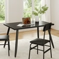 thumbnail image 3 of Asofer Dining Table Set for 4, Small Kitchen Table Chairs Set of 4, Space Saving, Black, 3 of 7