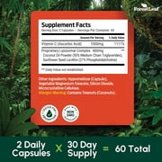 Forest Leaf Liposomal Vitamin C with MCT Oil & Sunflower Lecithin Immunity Booster Vitamins, 120 Vegetable Capsules