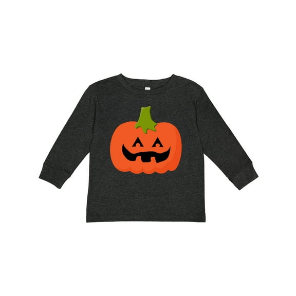 Inktastic Jack O Lantern Pumpkin Boys or Girls Long Sleeve Toddler T-Shirt