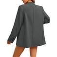 thumbnail image 2 of Long Sleeve Women Solid Color One Button Work Office Lady Blazer Suit, 2 of 5