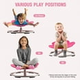 thumbnail image 2 of Robud Kids Sensory Swivel Chair, Autism Kids Swivel Chair with Non-Slip Design, Training Body Coordination, Flower Shape Wobble Chair, No Assembly (Pink), 2 of 8