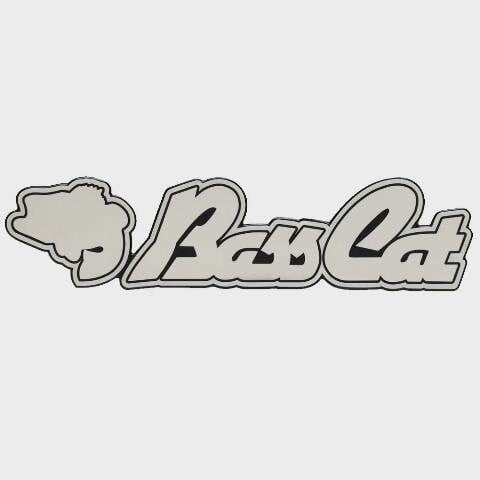 Bass Cat Boat Raised Trailer Decal Sticker 33085 | Silver White Black