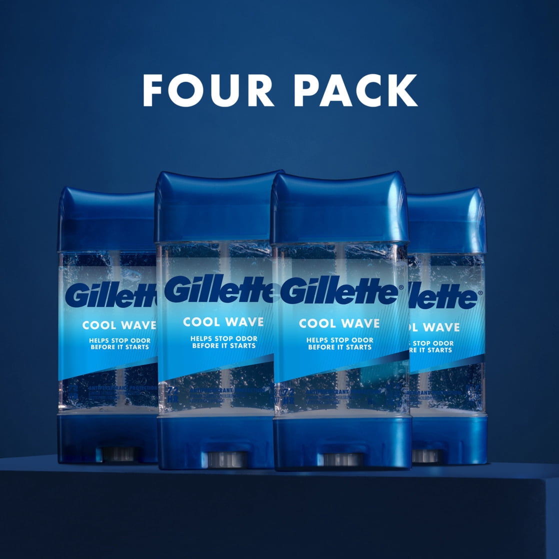 Gillette Clinical Protection Clear Gel Antiperspirant and Deodorant for Men Cool Wave Scent 2.6oz