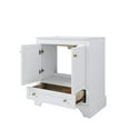 thumbnail image 4 of ANGELES HOME30" White Bathroom Vanity with Ceramic Countertop & Sink, Solid Wood Cabinet with 2 Doors 1 Drawer, Soft Close, Brushed Gold Handles, 4 of 13