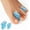 Blue, variant on Welnove Upgraded Gel Toe Separators – 12-Pack Bunion Pads – Toe Spacers for Straightening Overlapping Toes, Bunions, Calluses – Soft Silicone Bunion Corrector for Men and Women