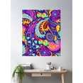 thumbnail image 2 of Colorful Seamless Abstract Pattern Poster Wall Art, Modern Wall Decor For Living Room Bedroom, 12x18 UNFRAMED, 2 of 3
