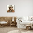 thumbnail image 3 of Stupell Industries Western Cowboy Portrait Abstract Painting Gray Framed Art Print Wall Art, 24 x 24, 3 of 9