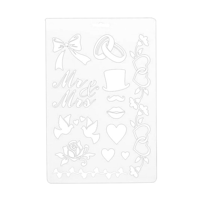 Clearance! beishanbush Home Decor Drawing Template A4 Size Plastic Material Hollow Diy Handmade Album Material One Size Multi-Color