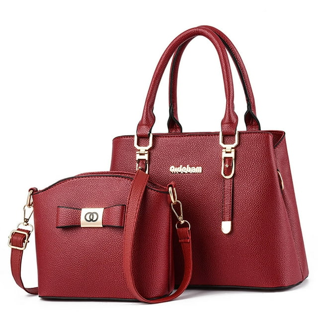 Sac Fourre-Tout pour Femmes Mode Sac Fourre-Tout Polyvalent Sac à Main à Poignée Supérieure avec Sac Bandoulière
