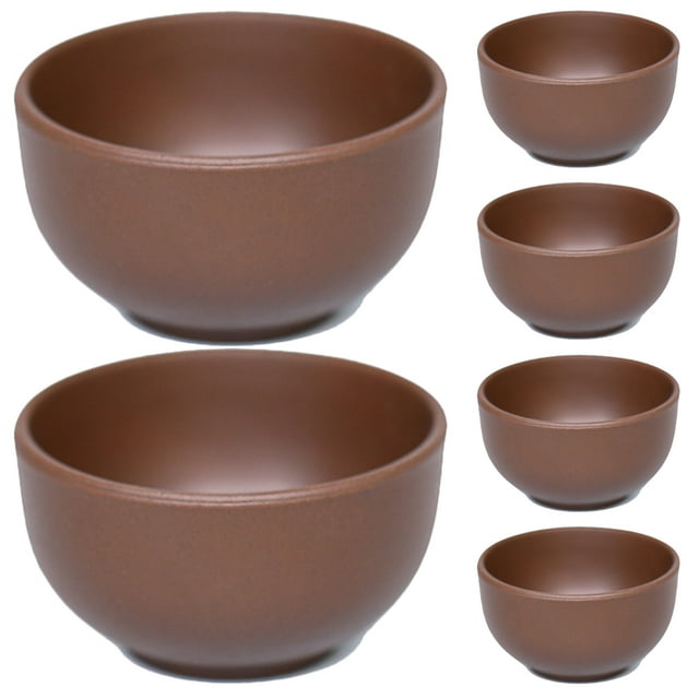 6Pcs Elegant Tea Cups Household Teaware Purple Sands Tea Cups Chinese Tea Tasting Cups