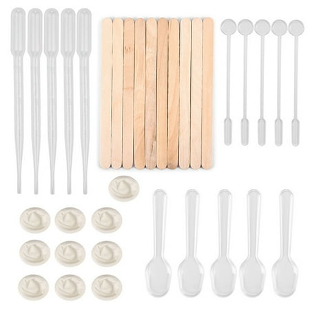 

TINYSOME Clear Plastic Dropper Stirring Rod Wooden Popsicle Stir Sticks Disposable Finger Cots Finger Protector Finger Sleeves
