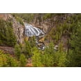 thumbnail image 2 of Jones, Adam 32x23 Black Ornate Wood Framed with Double Matting Museum Art Print Titled - Gibbon Falls-Yellowstone National Park-Wyoming, 2 of 4