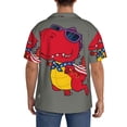 thumbnail image 3 of Kdxio Men'S Hawaiian Shirt For Men Short Sleeve Shirt Dinosaur Super Hero Cartoon Summer Casual Holiday Beach Button Down T-Shirts, 3 of 5