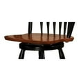 thumbnail image 4 of Swivel Bar Stool 24 Inch - Black Cherry Finish, Kitchen Counter Seating, Sturdy Barstool, 4 of 6