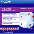 thumbnail image 4 of LivDry Adult XL Incontinence Underwear, Overnight Comfort Absorbency, Leak Protection, X-Large, 12-Pack, 4 of 5