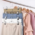 thumbnail image 4 of Skirt Pants Hangers Space Saving 4 Tier Metal Skirt Hanger with Adjustable Clips Pants Trouser Hangers Closet Organizer for Jeans, Slacks, Shorts - 1 Pack, 4 of 6