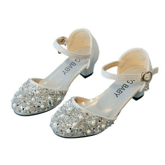 Birdeem Baby Girl Childrens Rhinestone Decoration Princess Shoes Casual Buckle Sandals