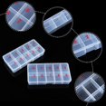 thumbnail image 4 of 3 Piezas de Puntas de UñAs Postizas Caja de Almacenamiento Transparente con 10 NúMeros Espacios VacíOs Caja de Almacenamiento Contenedor Caja Organizadora de Arte de UñAs, 4 of 6