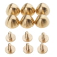 thumbnail image 2 of 6 piezas de champiñones Tornillo trasero / Remaches - Brass 12x9 mm, 2 of 7