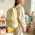 thumbnail image 3 of Cute Wing Polka Dot Backpack, Lightweight Dacron Student, Water Resistant Casual Daypack with Hidden Pockets for School Travel Outdoor Sports, 3 of 3