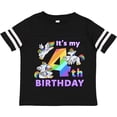 thumbnail image 3 of Inktastic It's My 4th Birthday Unicorn Boys or Girls Toddler T-Shirt, 3 of 5