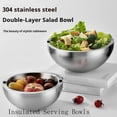 thumbnail image 2 of 304 Stainless Steel Insulated Serving Bowls, Double Wall Thermal Bowls for Hot and Cold Food, Salad and Dipping Bowl for Gatherings, 2 of 5