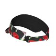 thumbnail image 3 of Gaeub Red Mushrooms Sun Visor Hats with Empty Top and Adjustable, UV Protection for Golf Tennis Cycling Running, 3 of 8