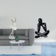 thumbnail image 2 of Figura artística moderna y abstracta de una bailarina. Escultura de arte, adorno de escritorio coleccionable y creativo para dormitorio, sala de estar, 2 of 8
