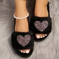 thumbnail image 6 of uublik Women's House Fuzzy Slippers Memory Foam Open-Toe Slippers Soft Fleece Indoor Shoes Indoor/Outdoor Slippers, Pink, 6 of 7