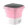 thumbnail image 4 of Lavadora plegable Conveniente Reutilizable Ahorro de espacio Durable Fácil de llevar Portátil Mini para apartamento Camping Escuela Lavandería Ropa Rosa Macarena Lavadora, 4 of 8