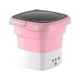 thumbnail image 4 of Lavadora plegable Conveniente Reutilizable Ahorro de espacio Durable Fácil de llevar Portátil Mini para apartamento Camping Escuela Lavandería Ropa Rosa Macarena Lavadora, 4 of 8